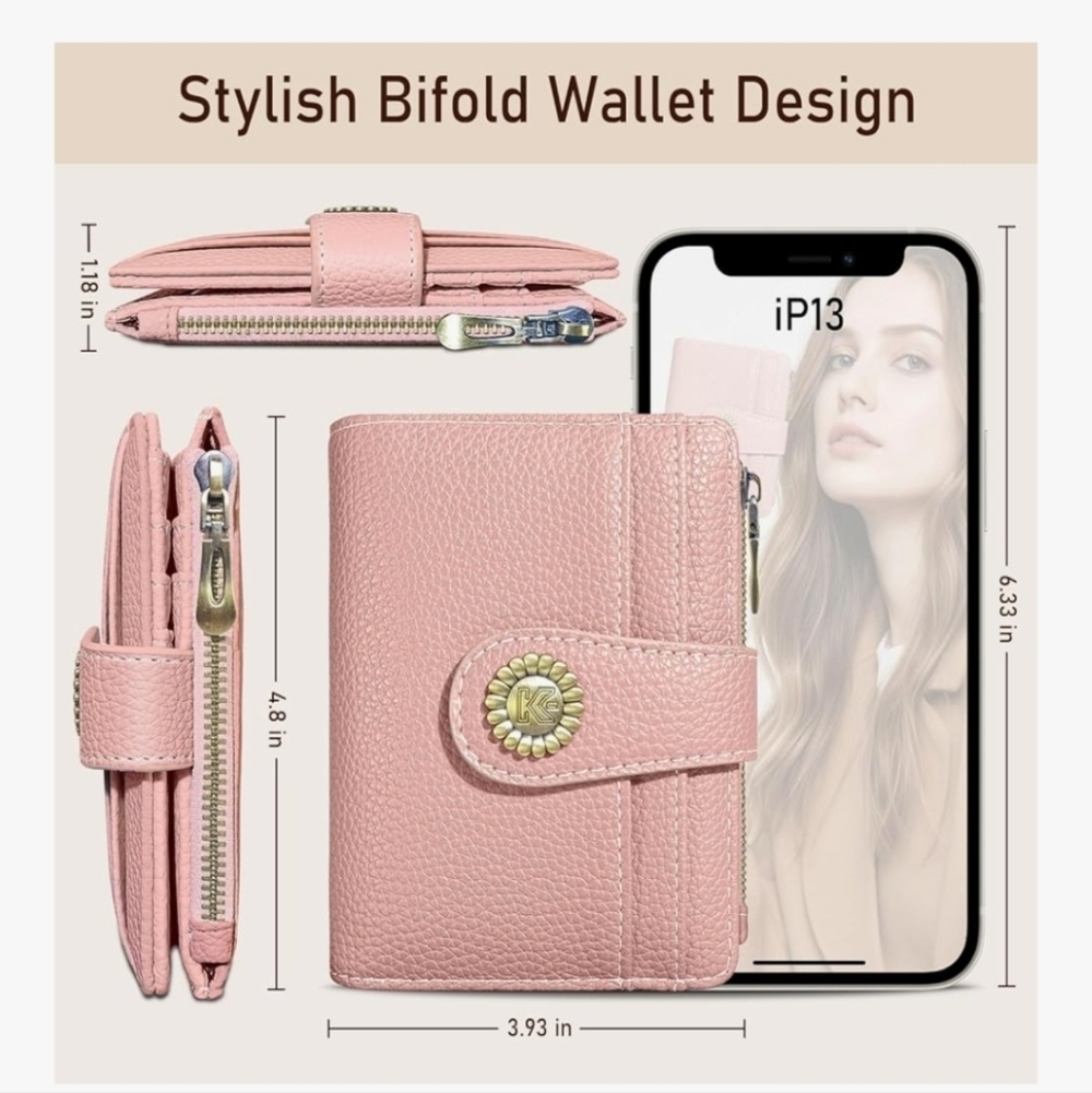Pink RFID-Blocking Wallet - Picture 5 of 6